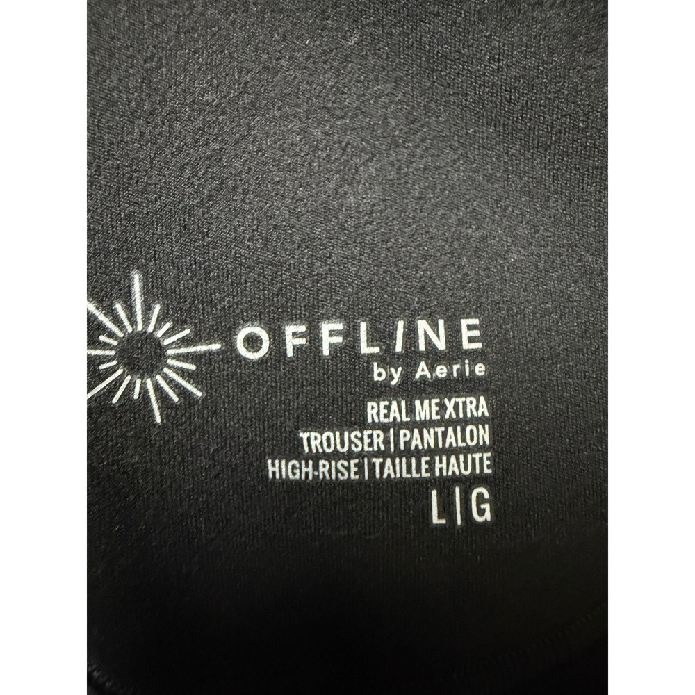 aerie Black Wide Leg Pants - Picture 3 of 7